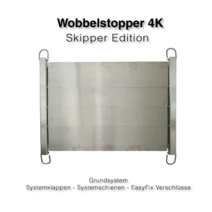 Wobbelstopper 4K Skipper Edition aus Metall mit Systemklappen, Systemschienensystem und EasyFix Verschlüssen für Boote und