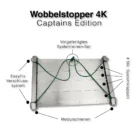 Wobbelstopper 4K Captains Edition mit EasyFix Verschlusssystem, Modulschinen, 4 Systemklappen und vorgefertigtem